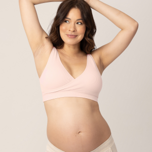 Sublime® Adjustable Crossover Nursing & Lounge Bra | Soft Pink