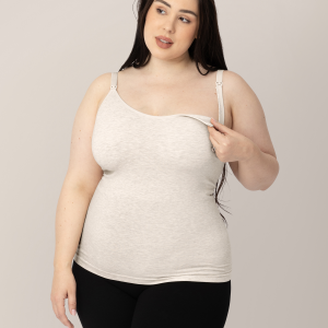 Sublime® Bamboo Maternity & Nursing Cami | Oatmeal Heather
