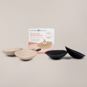 Fearless Leakproof® Reusable Nursing Pads | Black & Beige