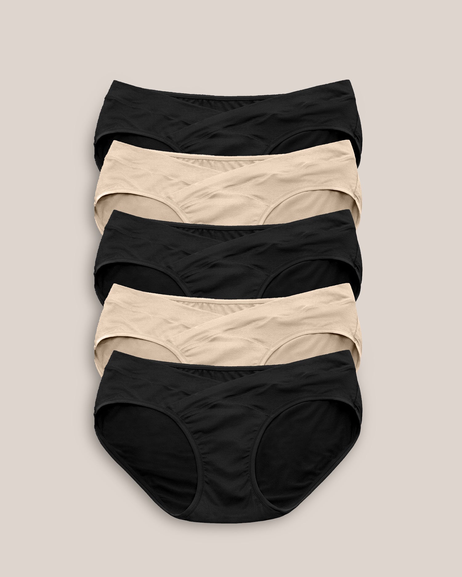 Under-the-Bump Bikini Underwear Pack | Low Rise Style - Neutrals