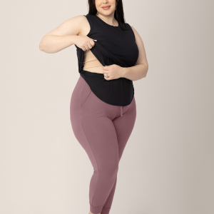 Bamboo Maternity & Nursing Tank | Black