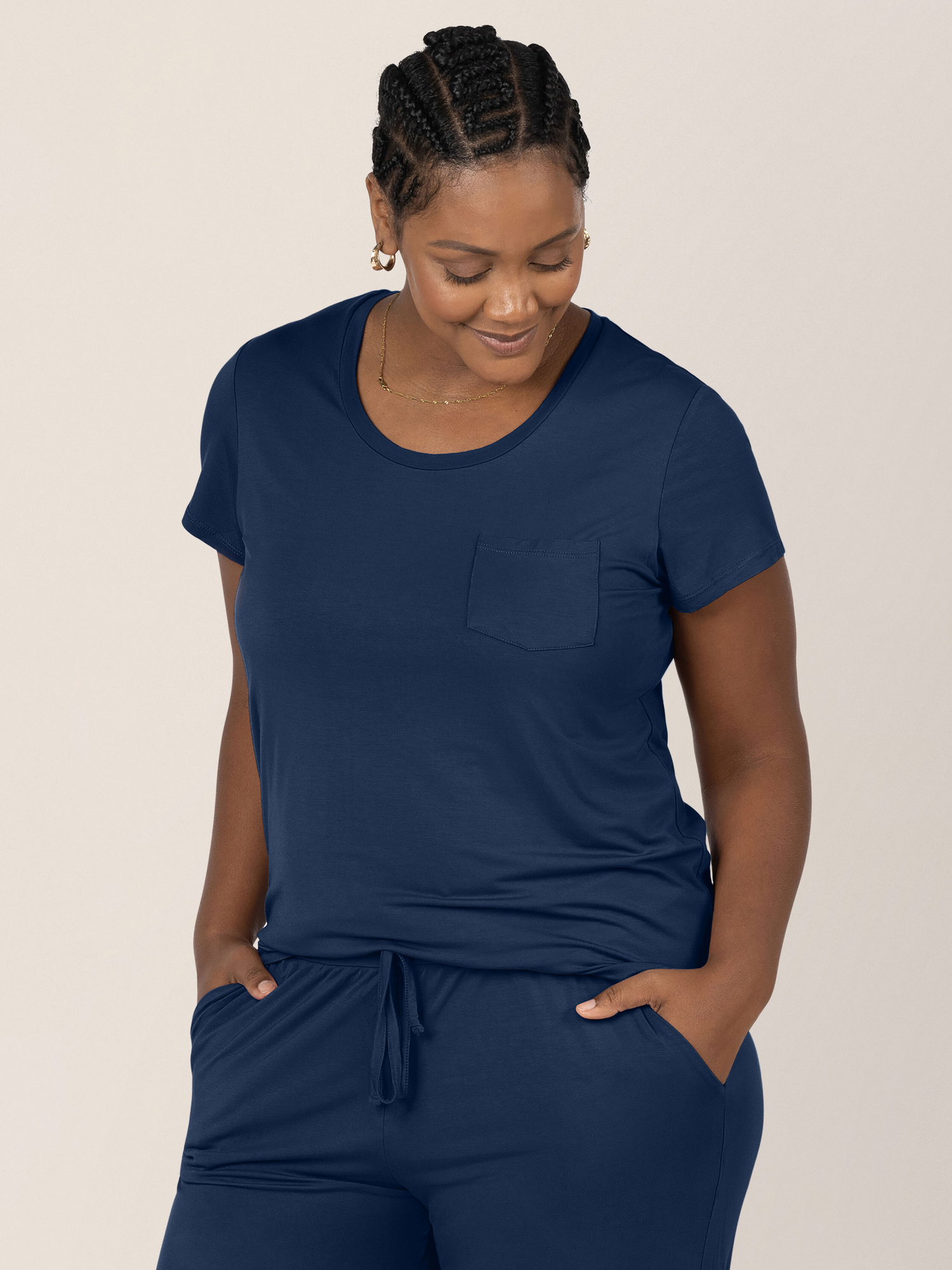 Everyday Maternity & Nursing T-shirt | Navy - Image 2