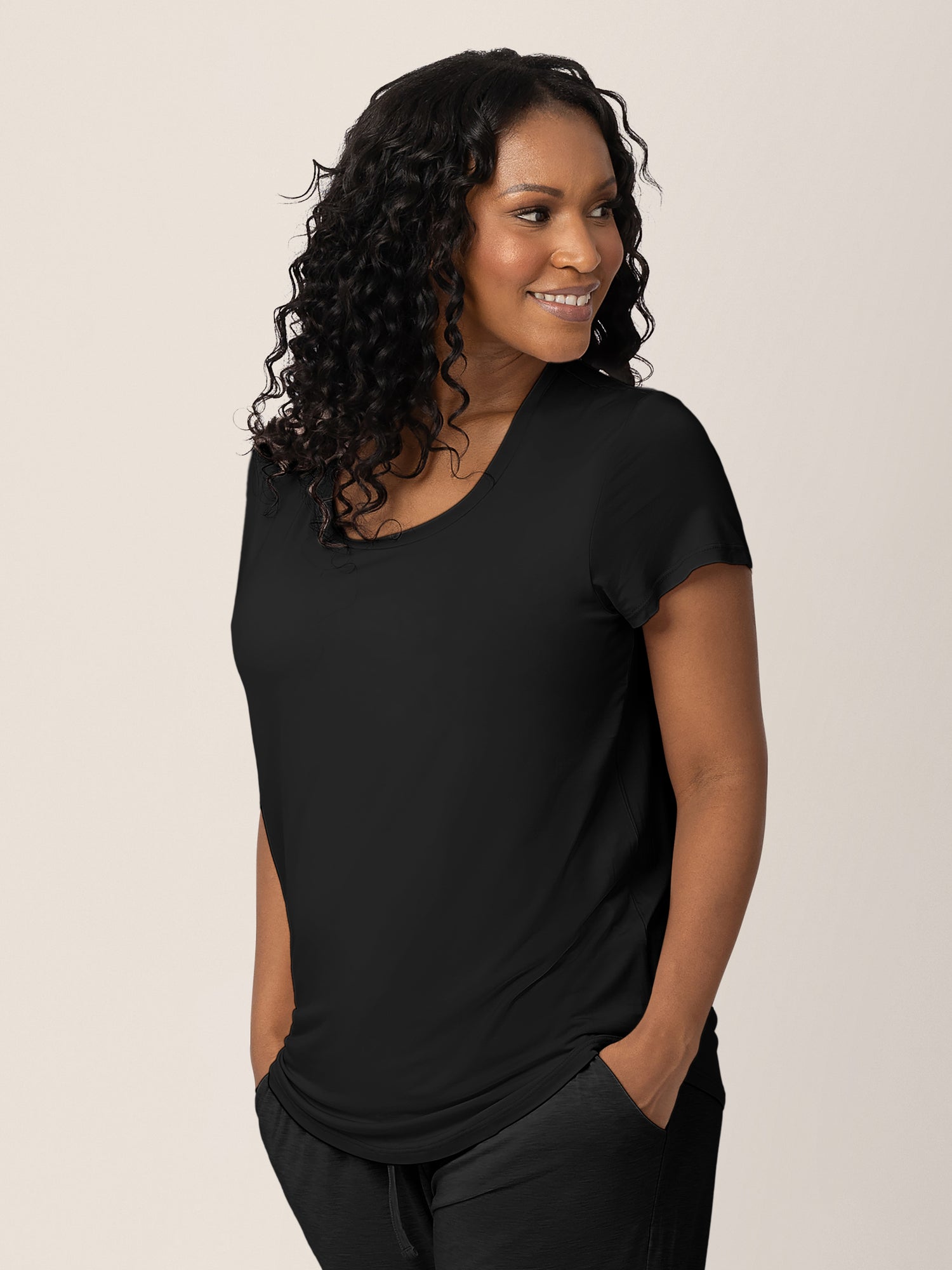 Everyday Maternity & Nursing T-shirt | Black - Image 2