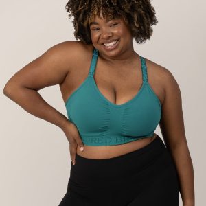 Sublime® Low Impact Pumping & Nursing Sports Bra | Teal