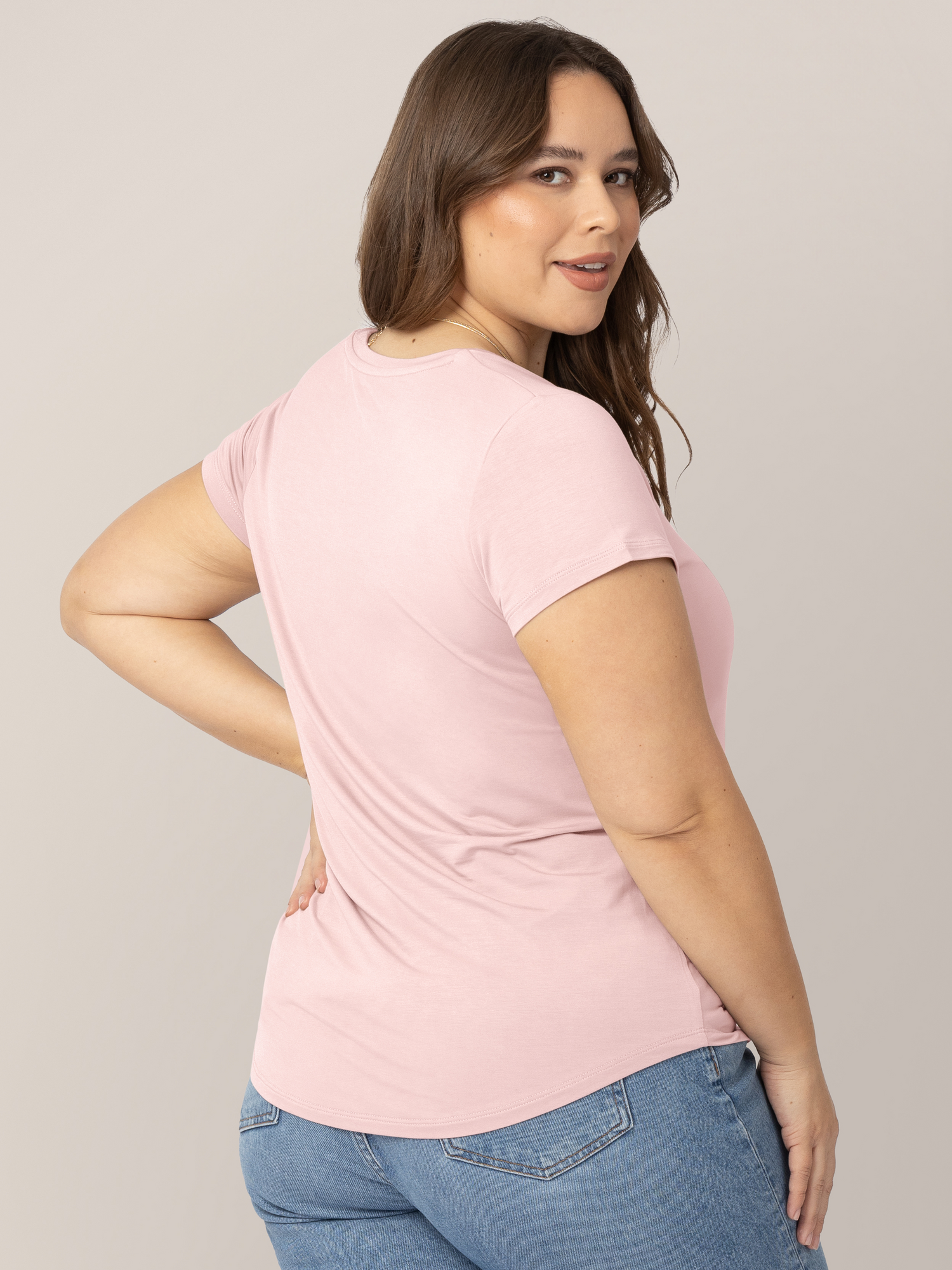 Everyday Maternity & Nursing T-shirt | Dusty Pink - Image 3