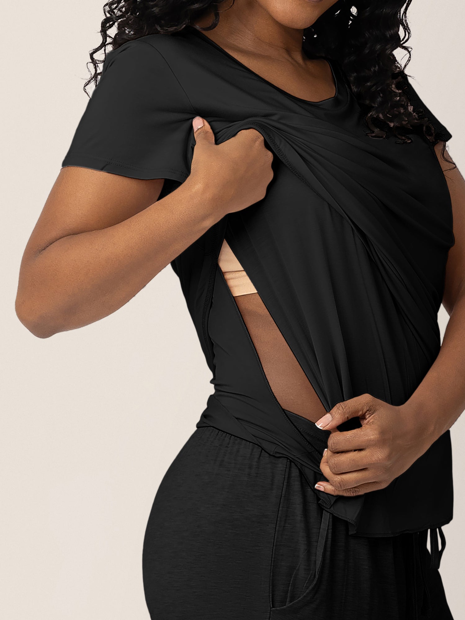 Everyday Maternity & Nursing T-shirt | Black - Image 4
