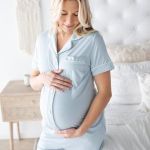 Clea Bamboo Short Sleeve Pajama Set | Mist