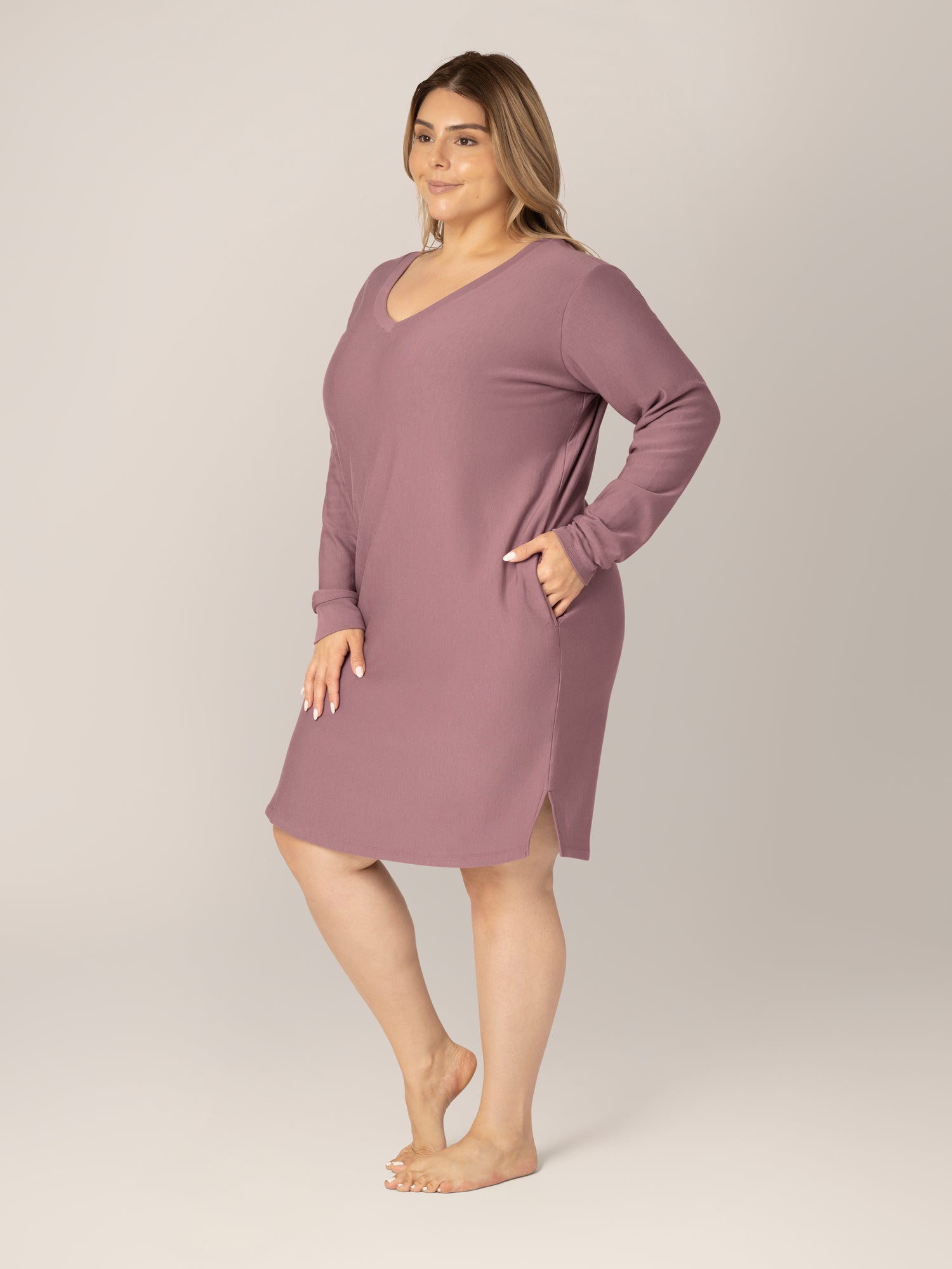 Blake Maternity & Nursing Lounge Dress | Twilight - Image 4