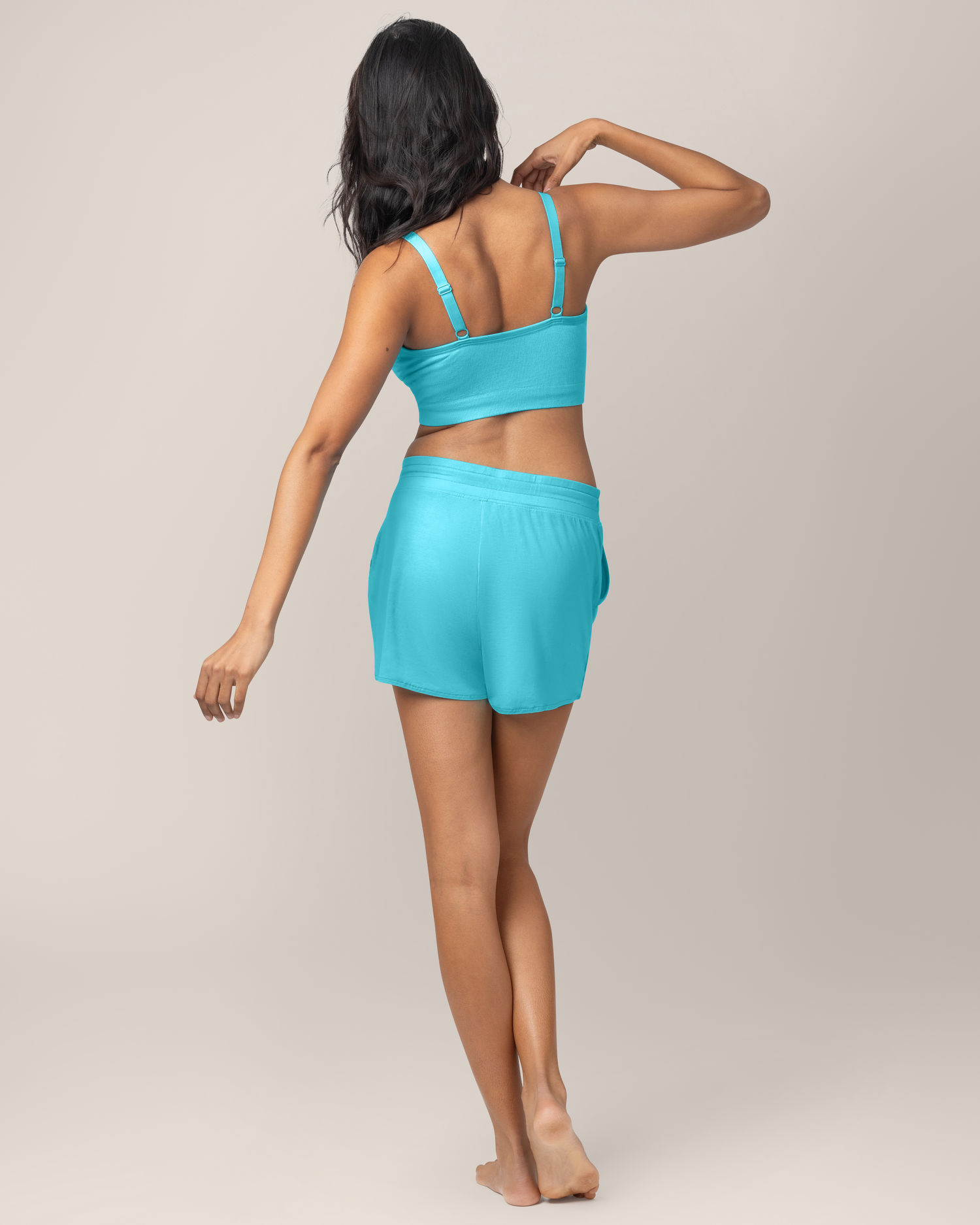 Bamboo Maternity & Postpartum Lounge Short | Black - Image 14