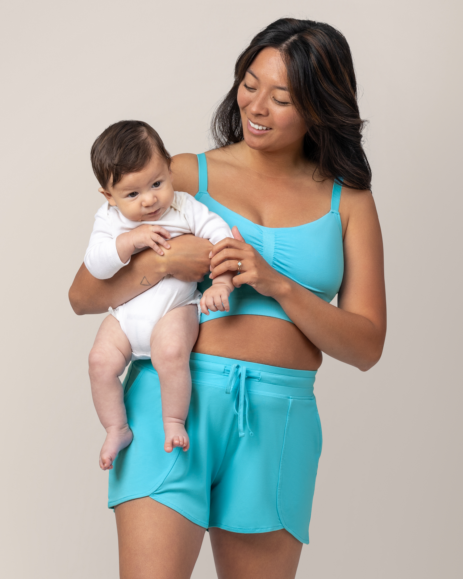 Bamboo Maternity & Postpartum Lounge Short | Black - Image 15
