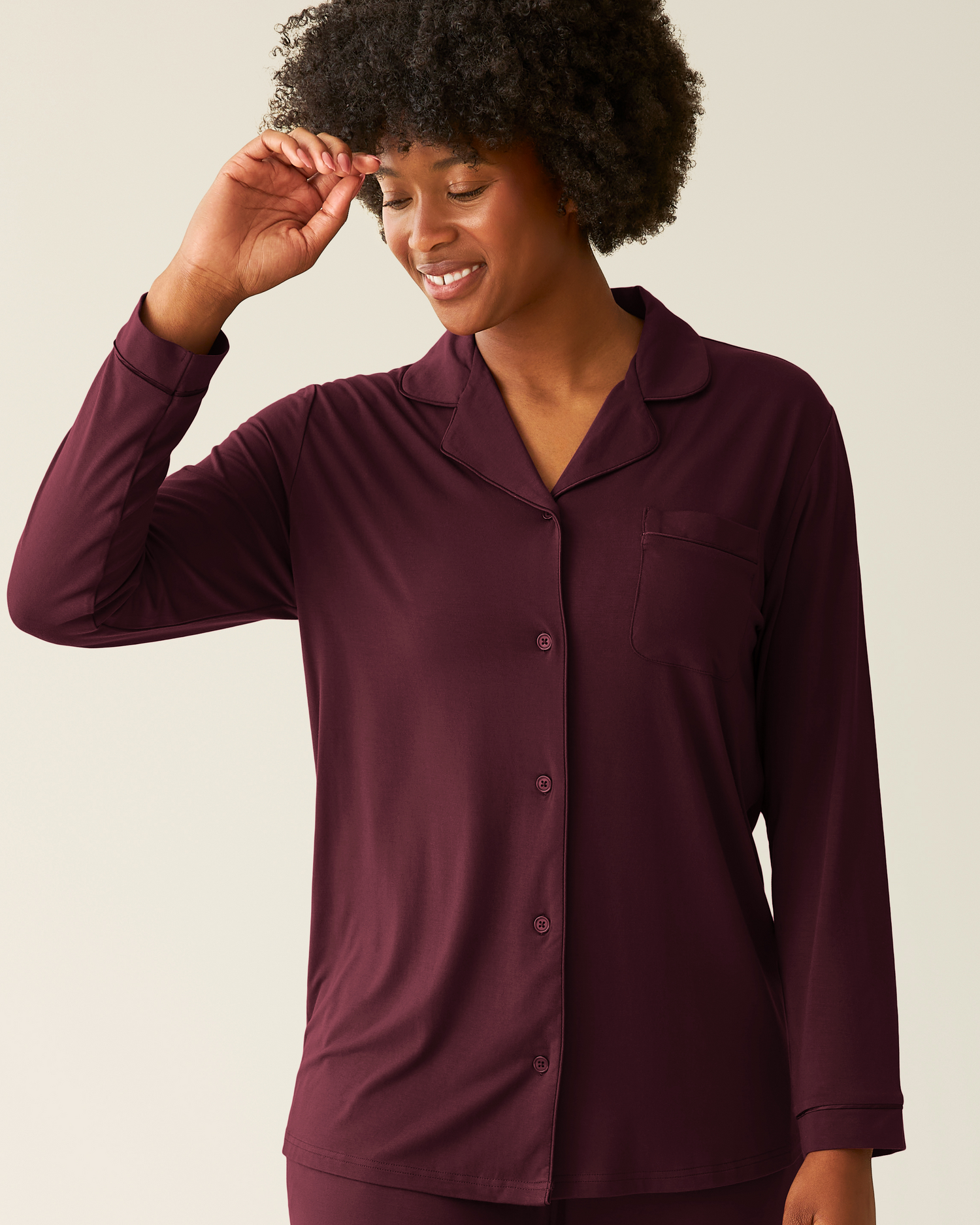 Bamboo Long Sleeve Pajama Set | Dandelion Stripe - Image 21