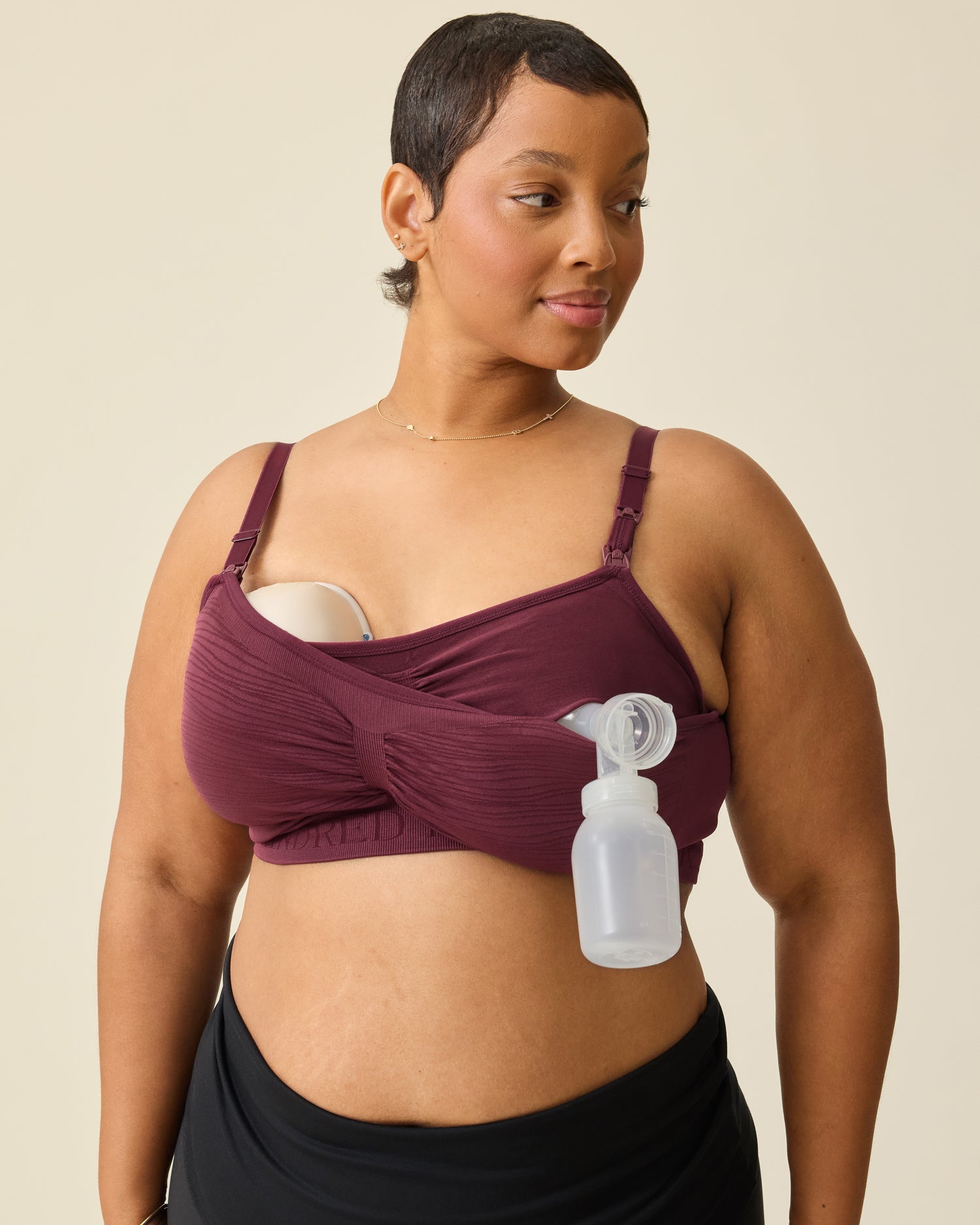 Sublime® Hands-Free Pumping & Nursing Bra | Beige - Image 13
