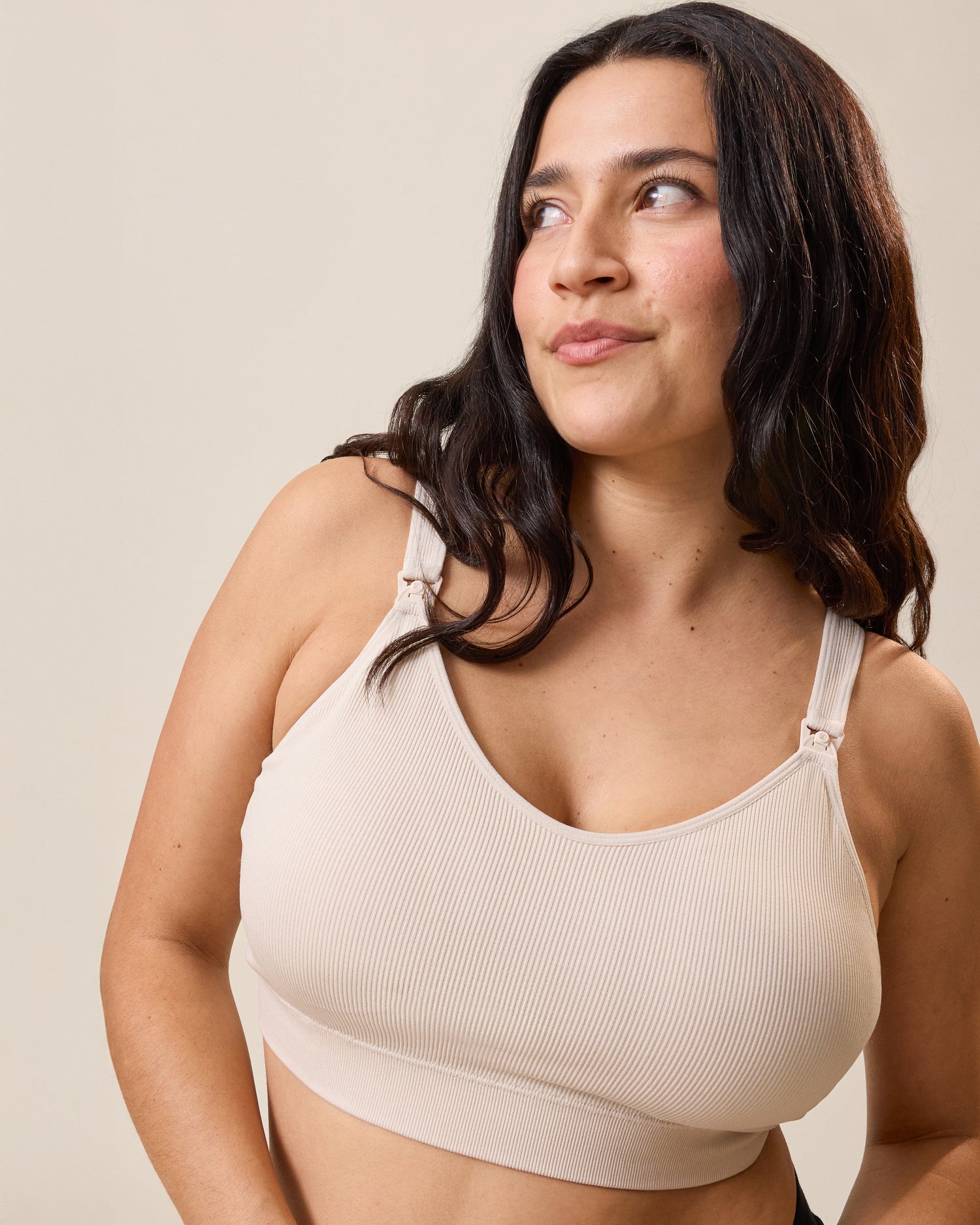 Mia Maternity & Nursing Lounge Bra | Stone - Image 3