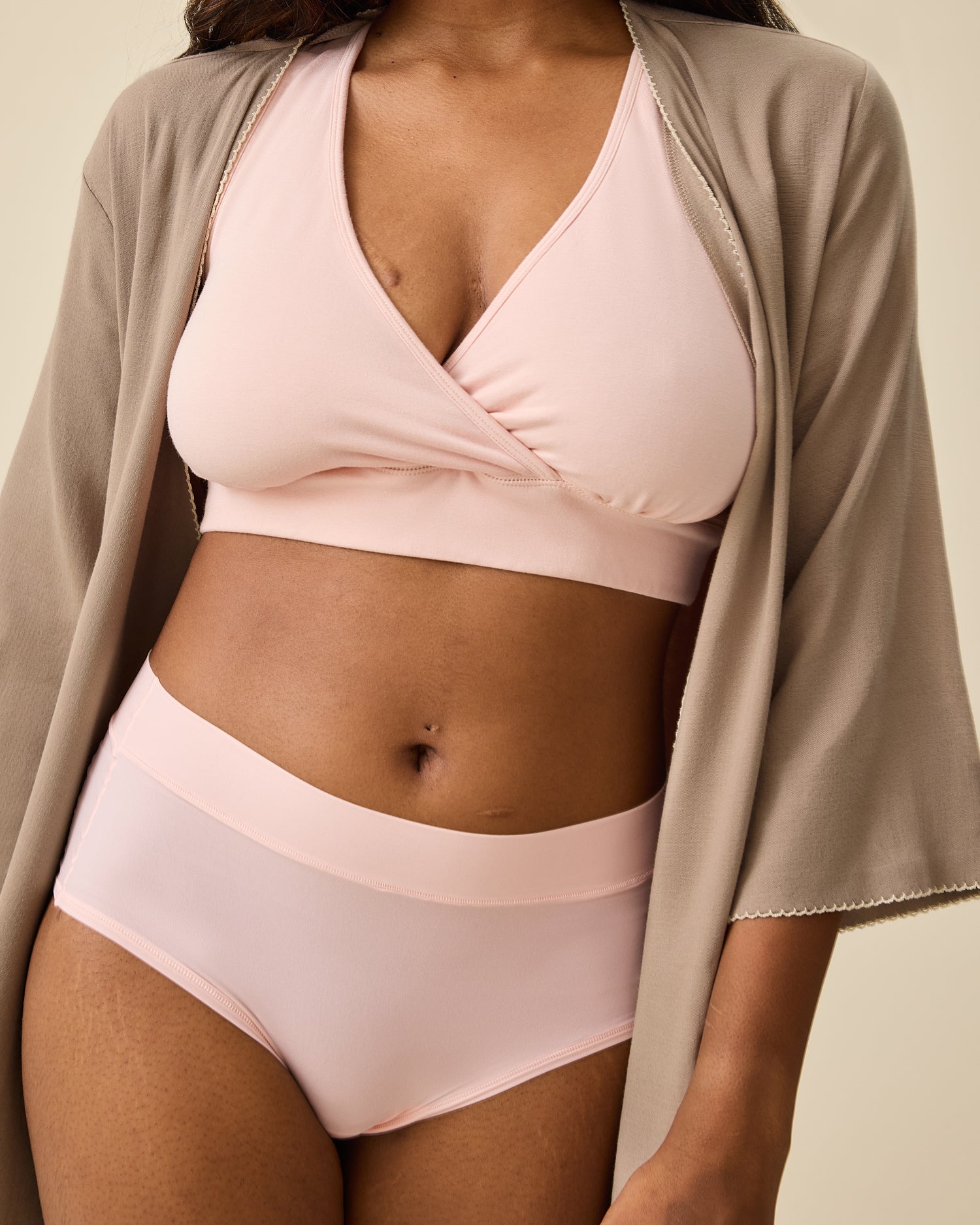 Grow with Me™ Maternity & Postpartum Brief | Soft Pink - Image 3