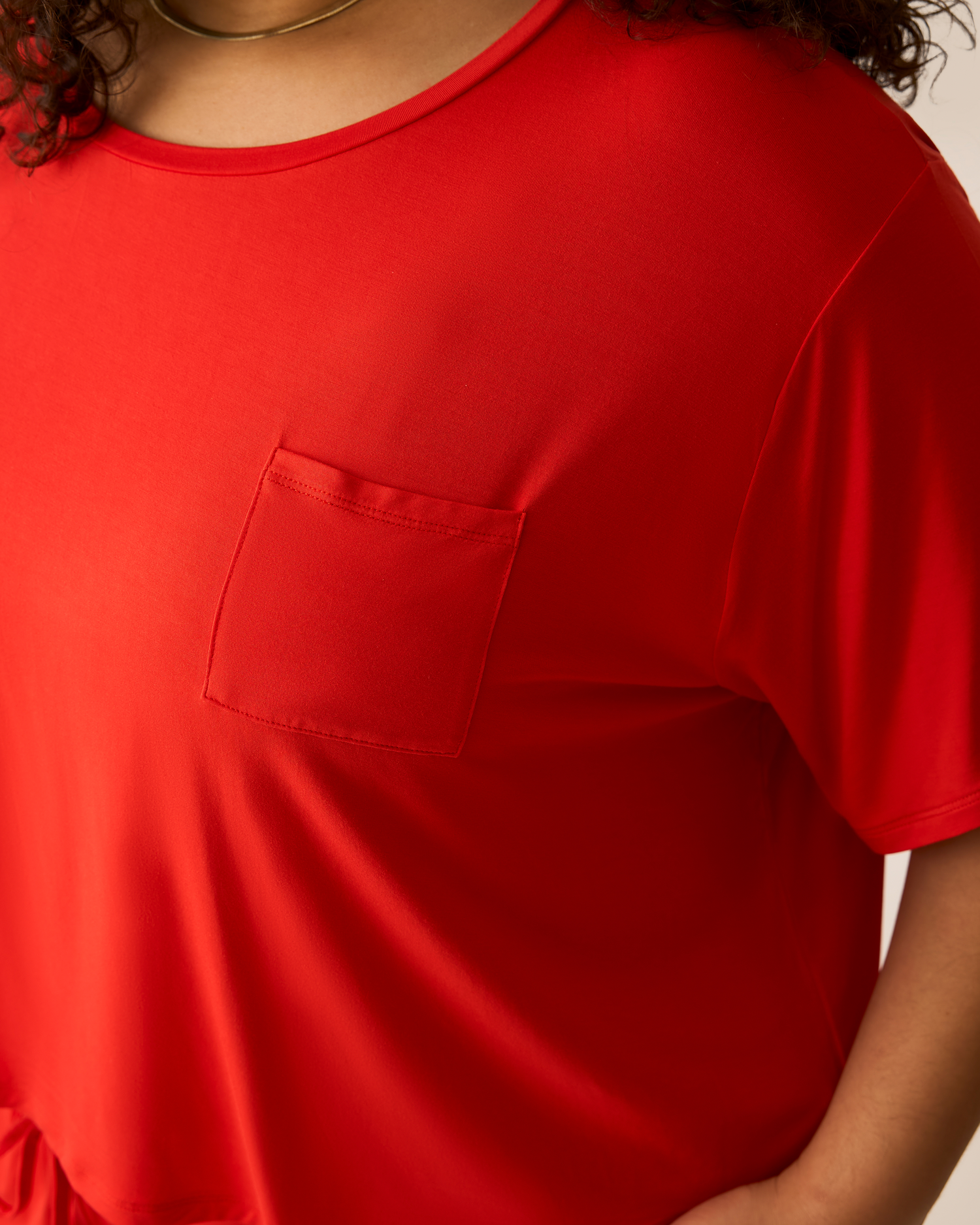 Aria Bamboo Casual Cropped Short Sleeve Top | Black - Image 41