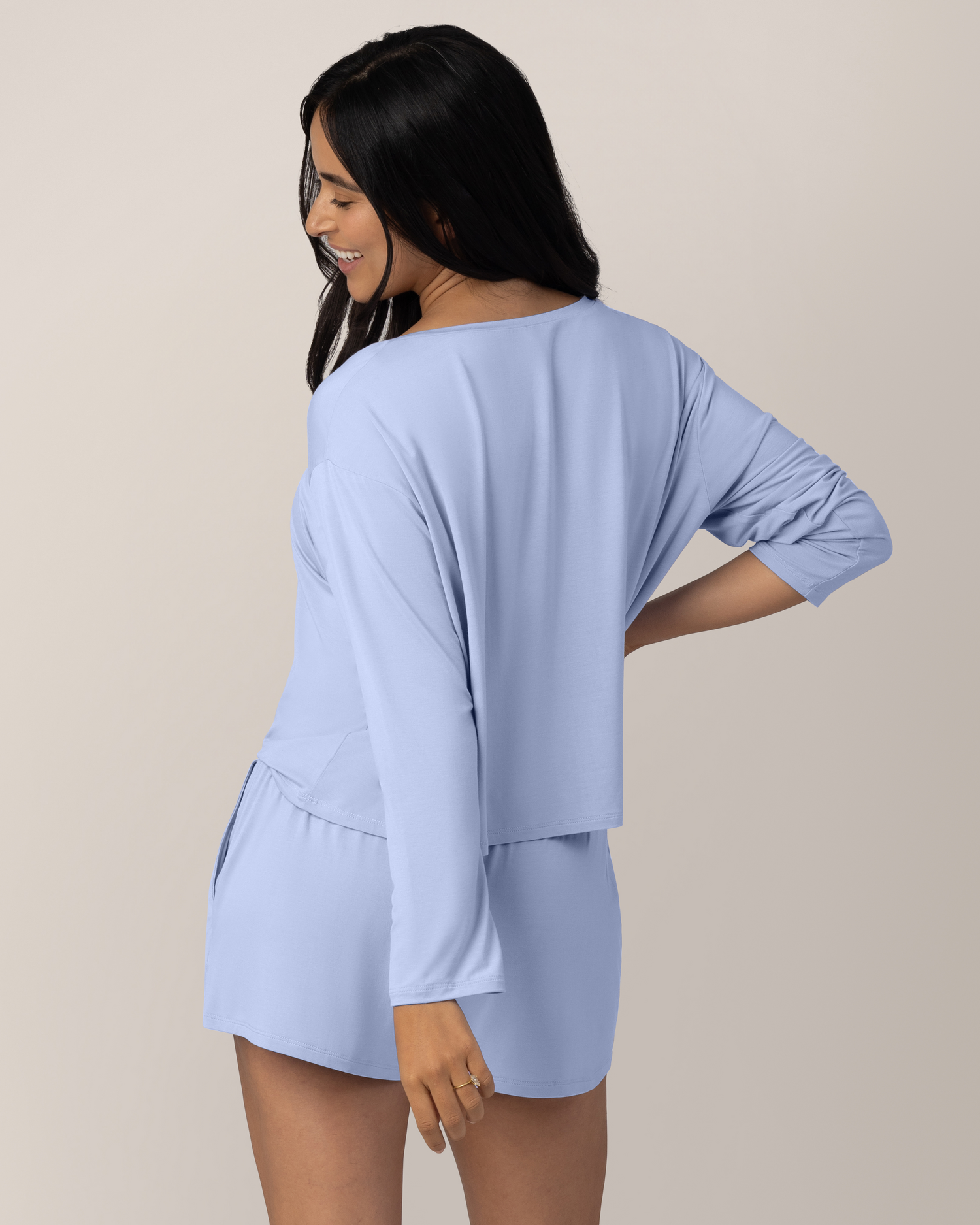 Aria Bamboo Casual Cropped Long Sleeve Top | Thyme - Image 28
