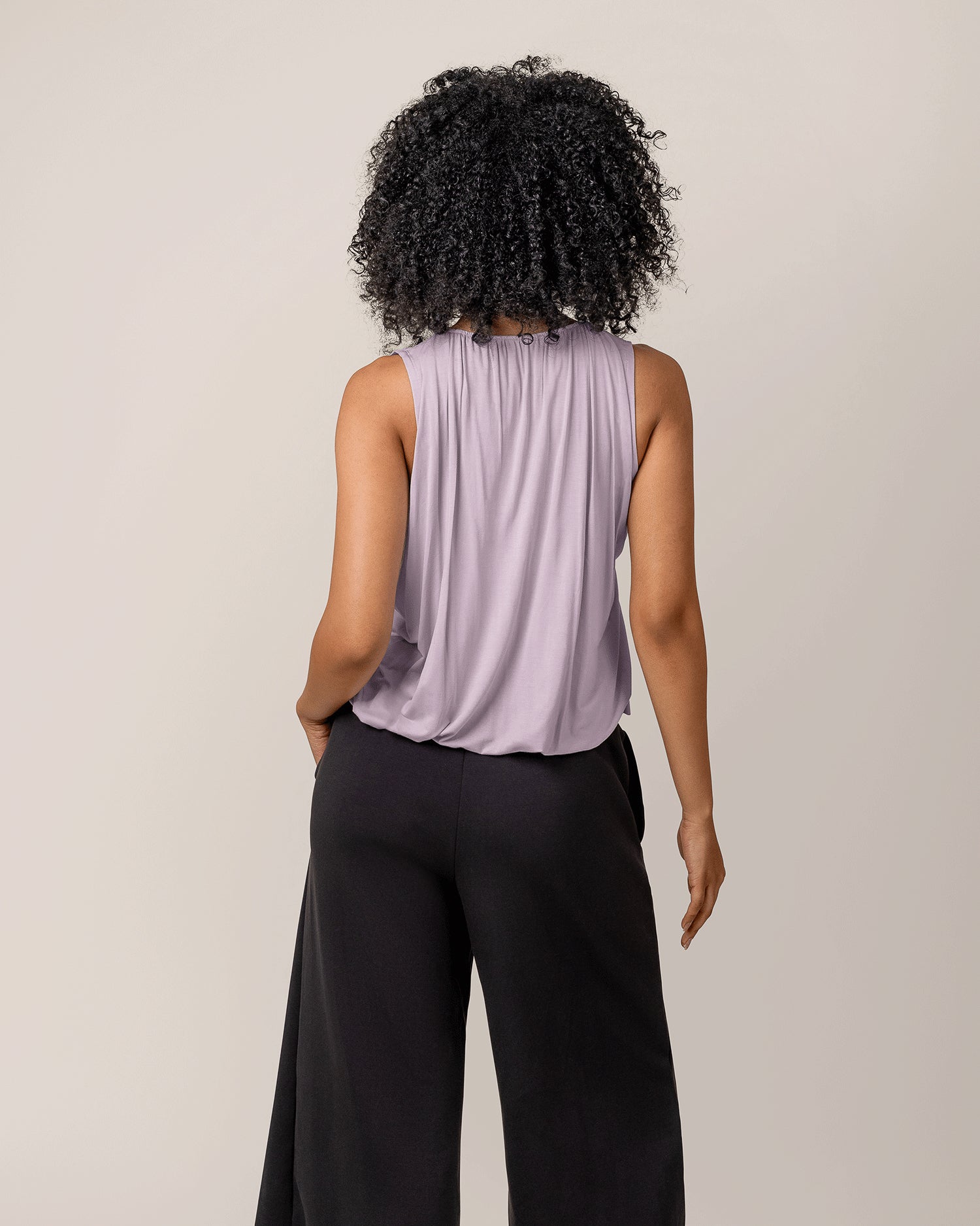 Piper Bubble Hem Nursing Tank | Lavender Mist - Image 4