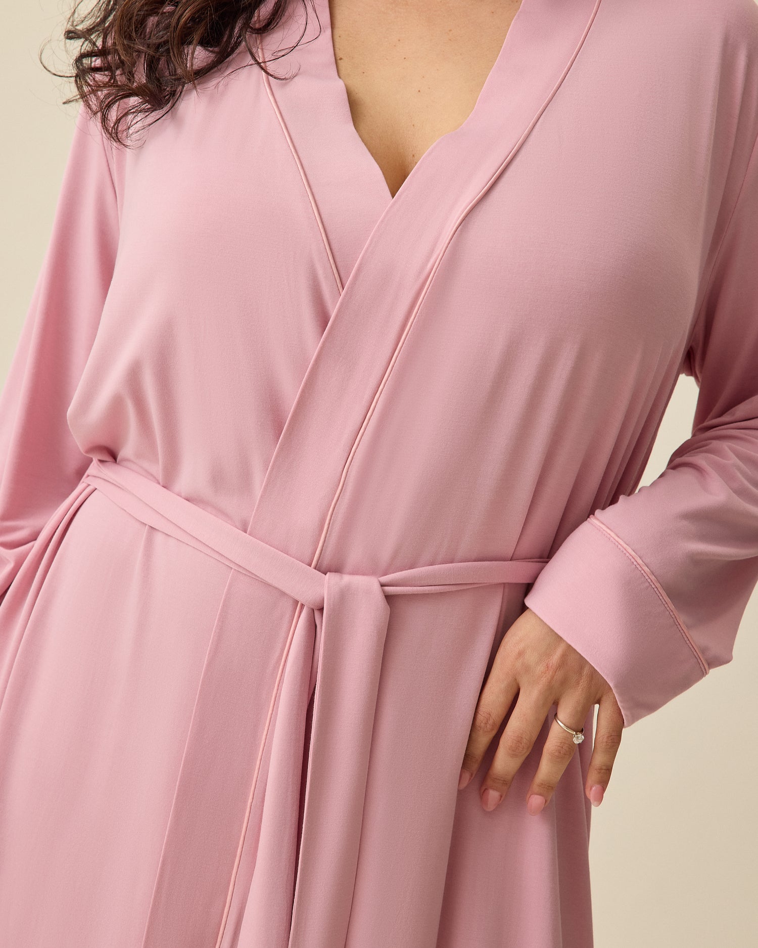 Clea Bamboo Robe | Black - Image 15