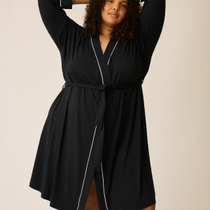 Clea Bamboo Robe | Black