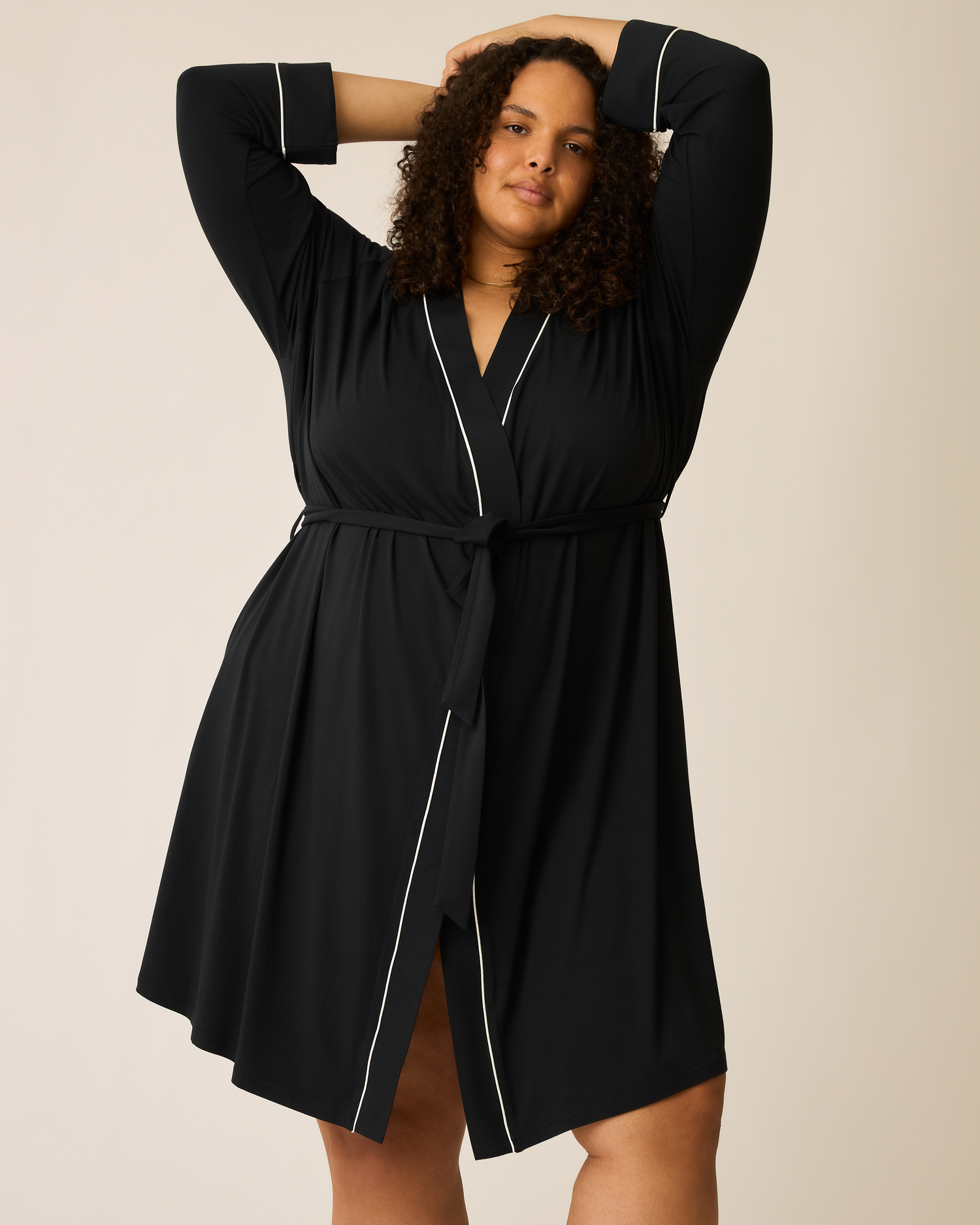 Clea Bamboo Robe | Black
