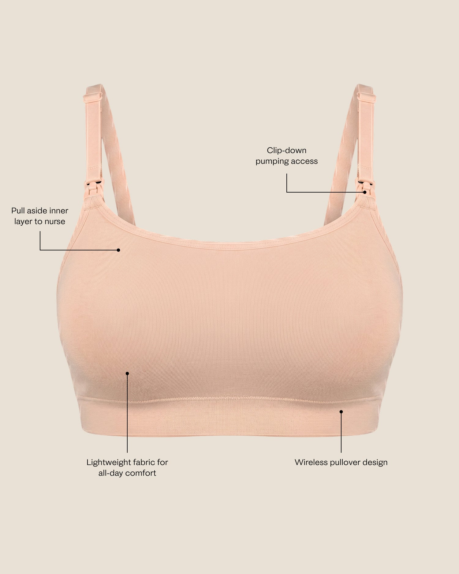 Every Stage Pumping & Nursing Bra | Black - Image 7