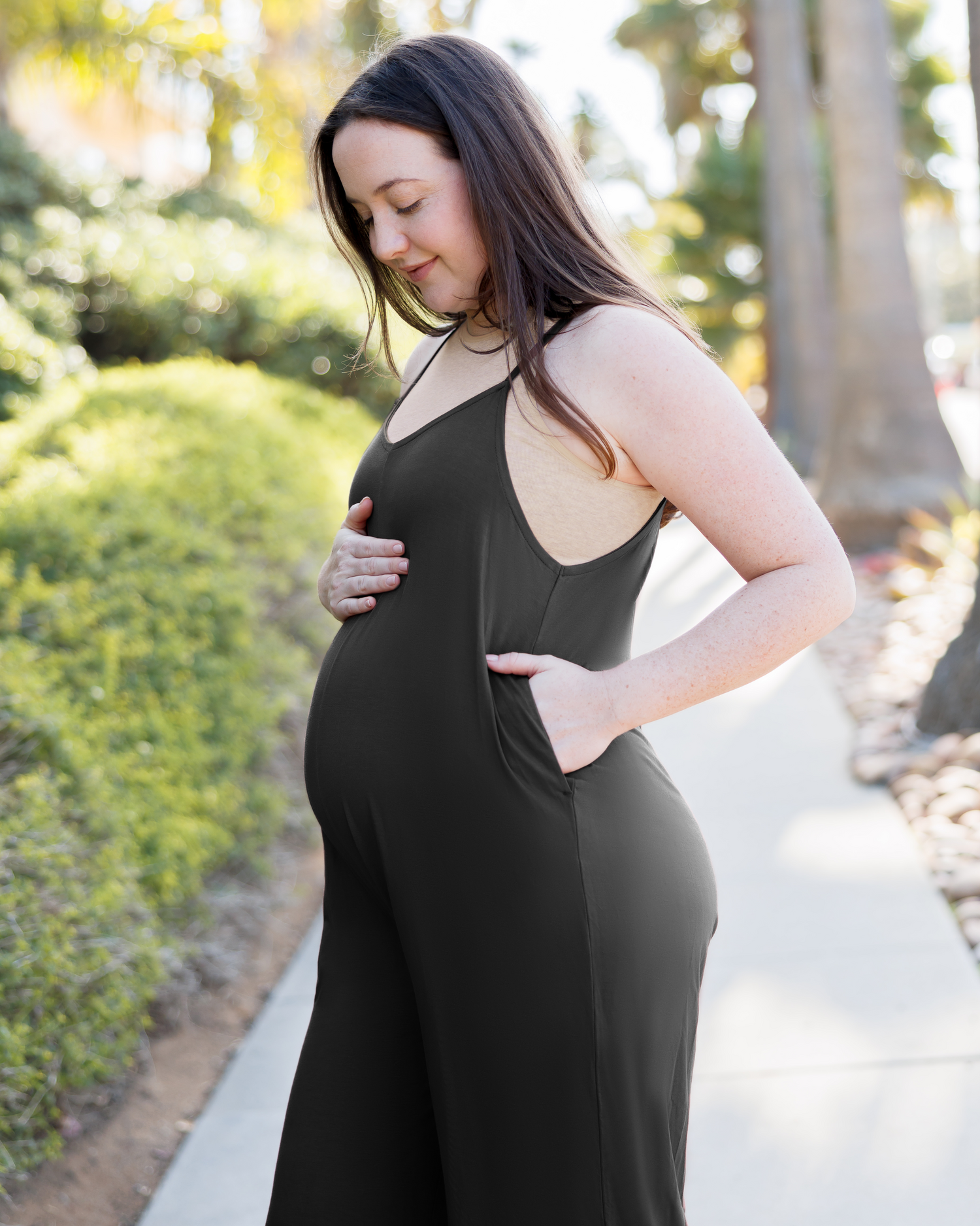 Charlie Maternity & Nursing Romper | Black - Image 2