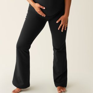 Maternity Ponte Flare Pant | Black