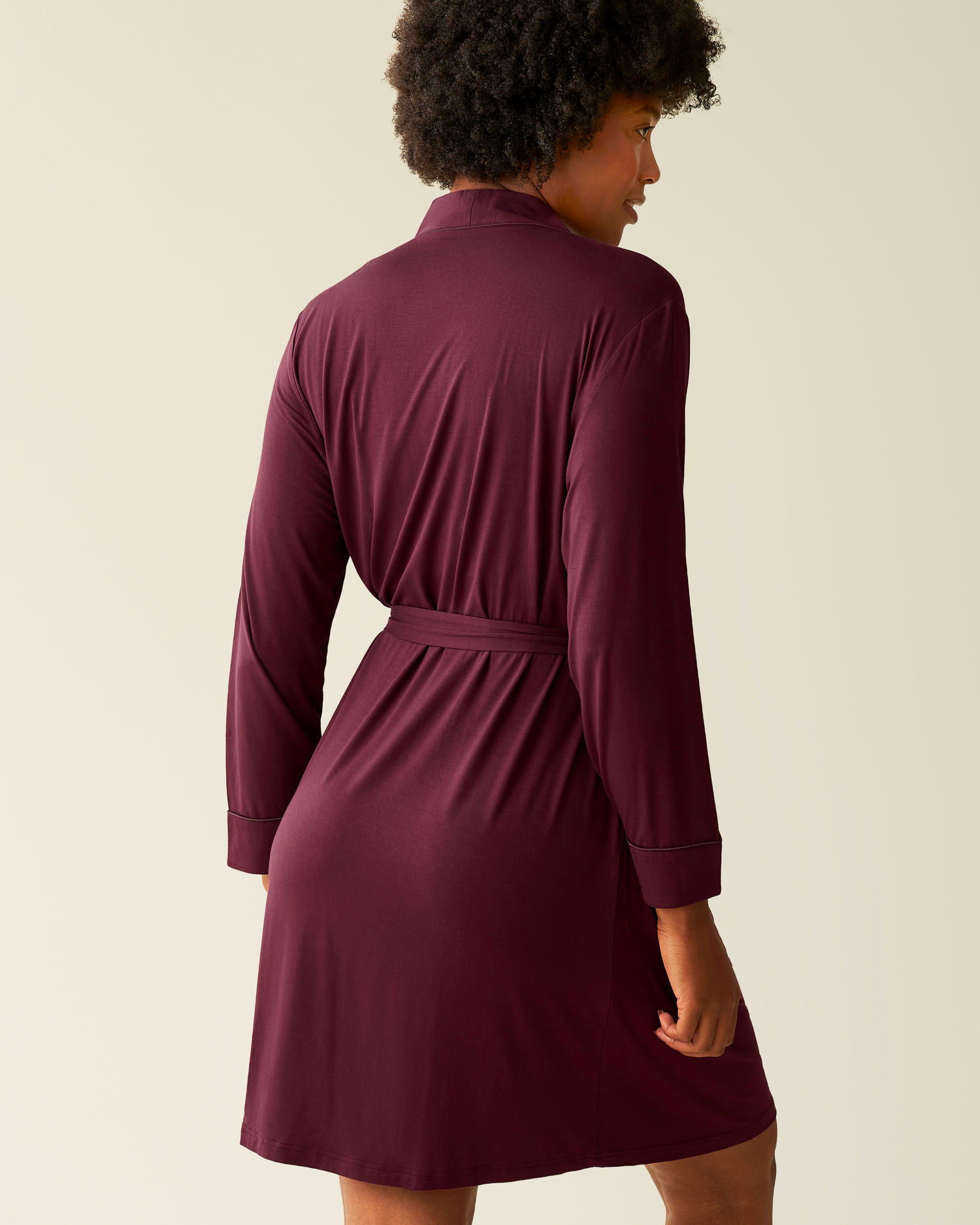Clea Bamboo Robe | Black - Image 20
