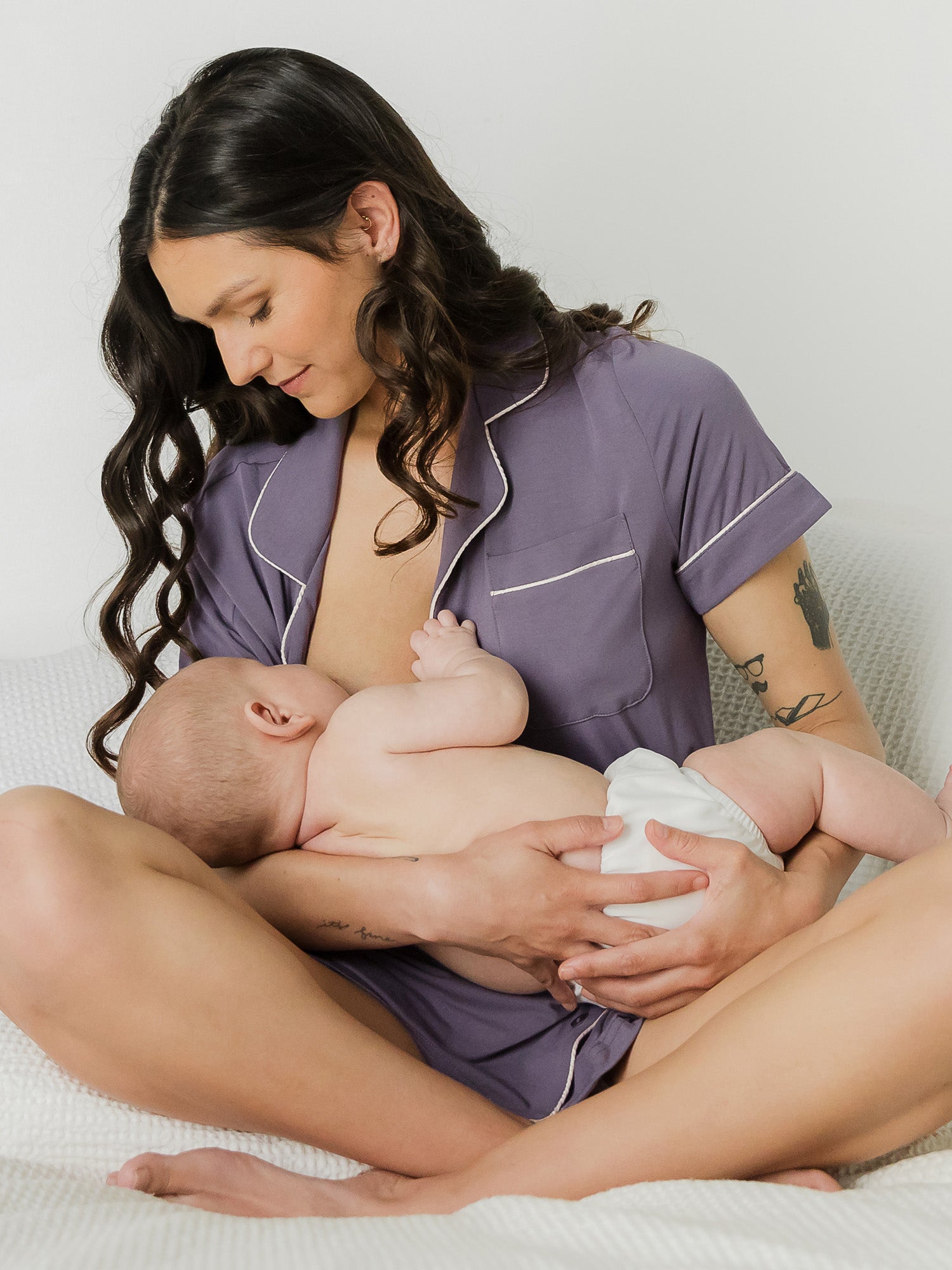 Clea Bamboo Short Sleeve Pajama Set | Granite - Image 2