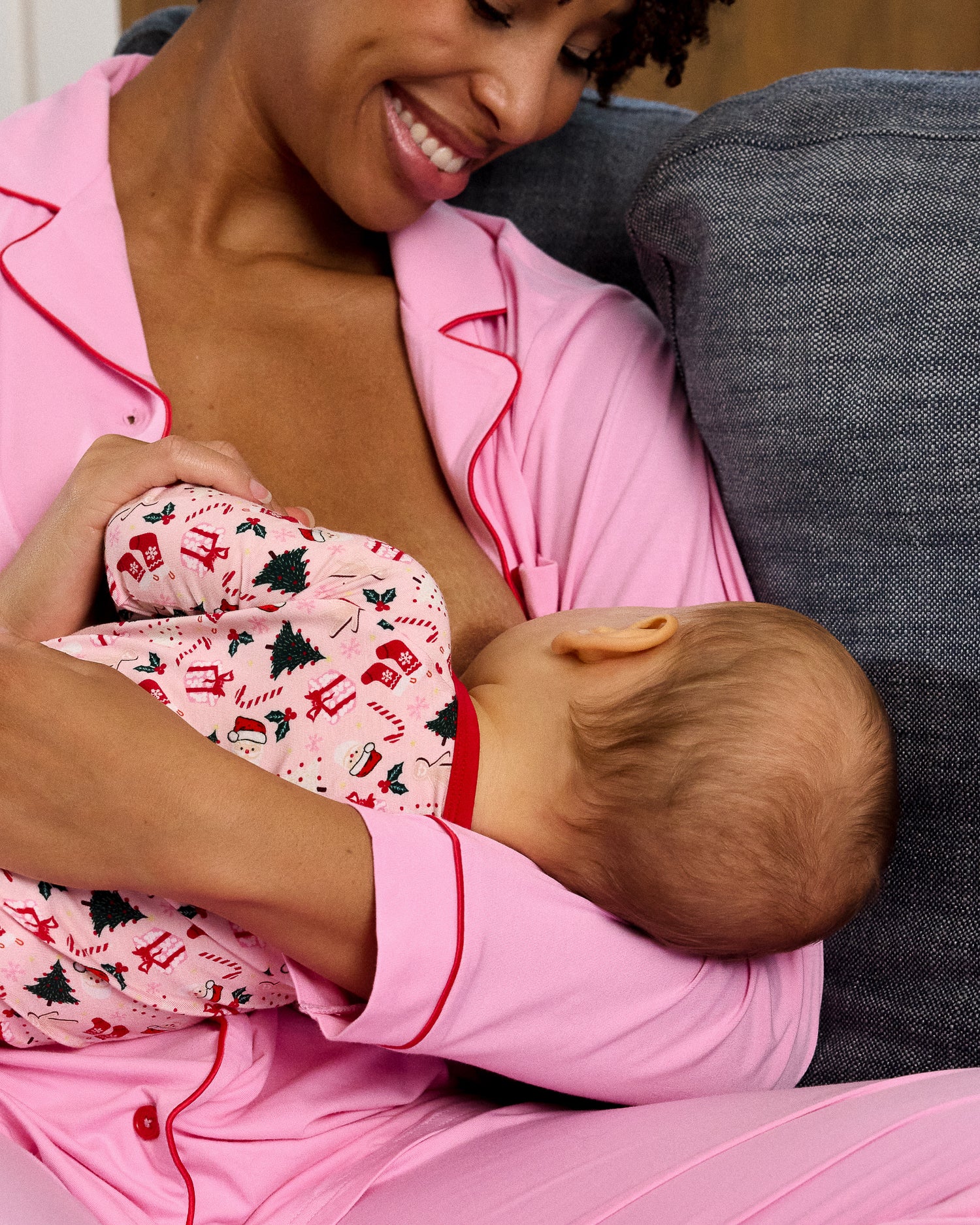Bamboo Long Sleeve Pajama Set | Dandelion Stripe - Image 13