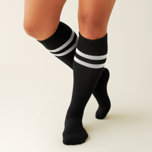 Premium Maternity Compression Socks (2-Pack) | Black & White