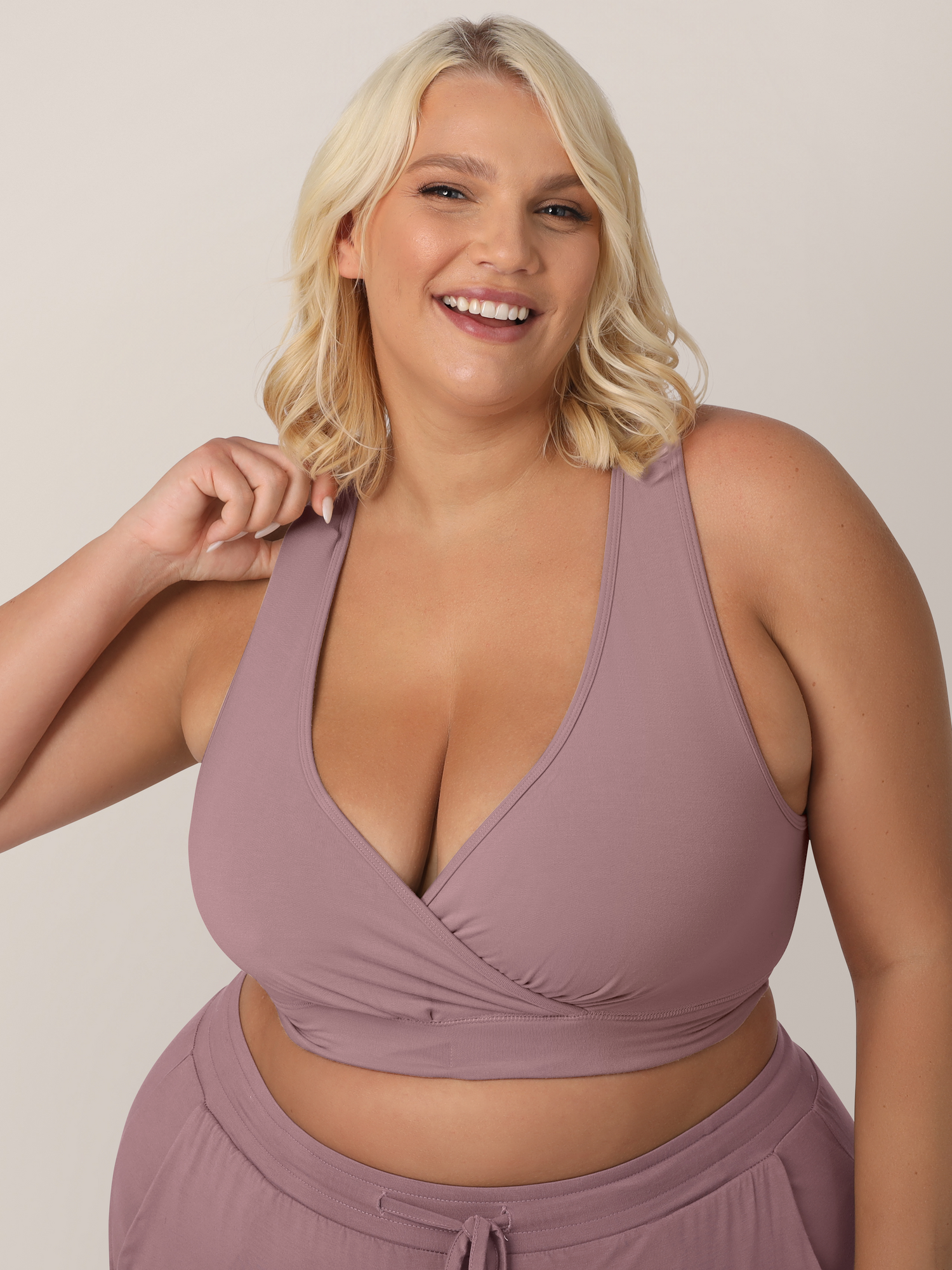 French Terry Racerback Nursing & Sleep Bra | Twilight - Image 4