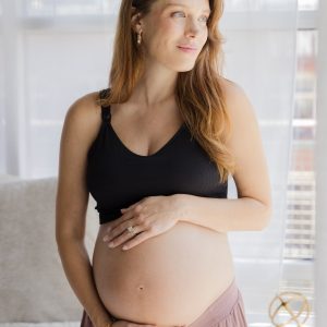 Mia Maternity & Nursing Lounge Bra | Black