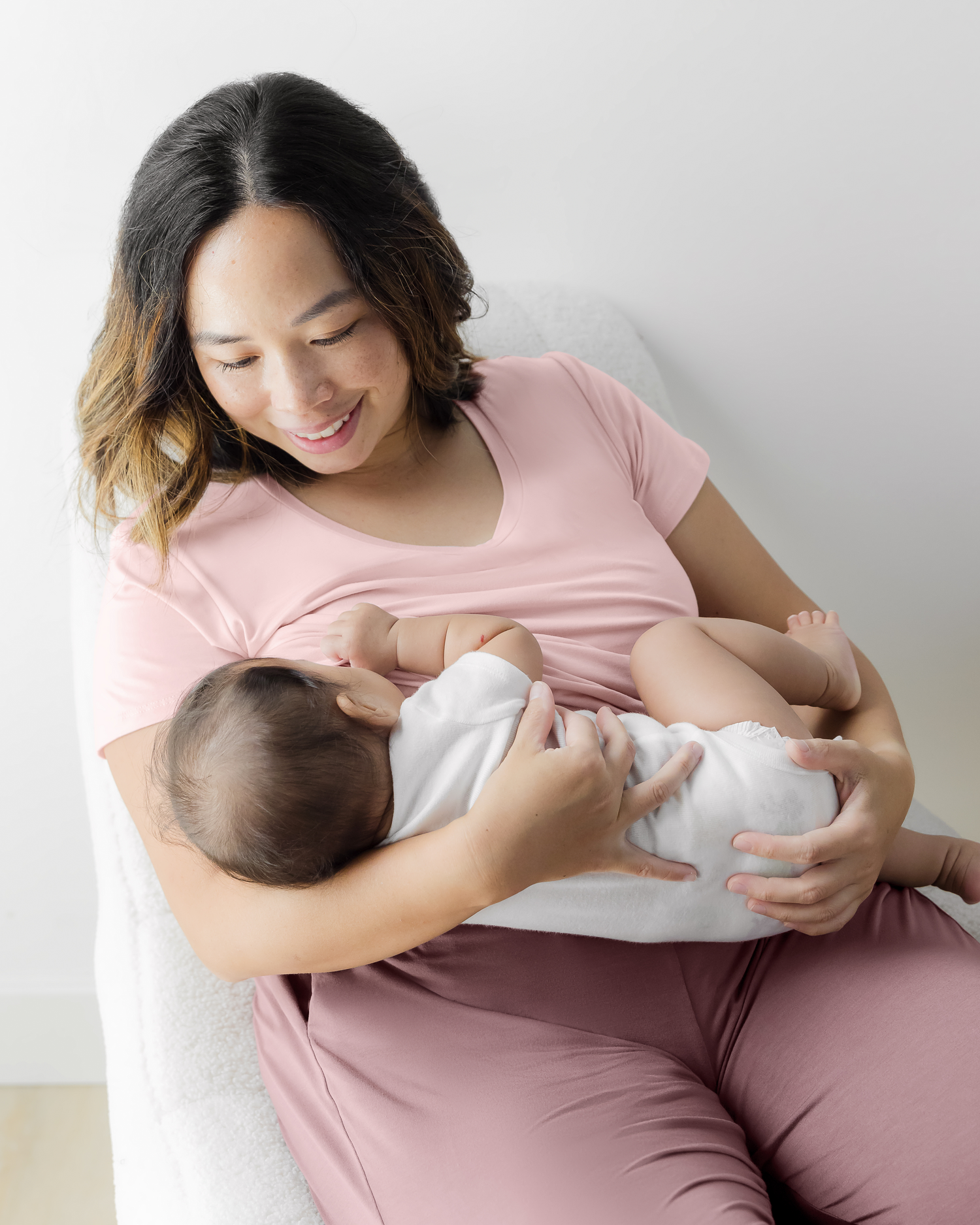 Everyday Maternity & Nursing T-shirt | Dusty Pink - Image 6