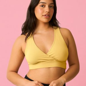 French Terry Racerback Nursing & Sleep Bra | Dandelion