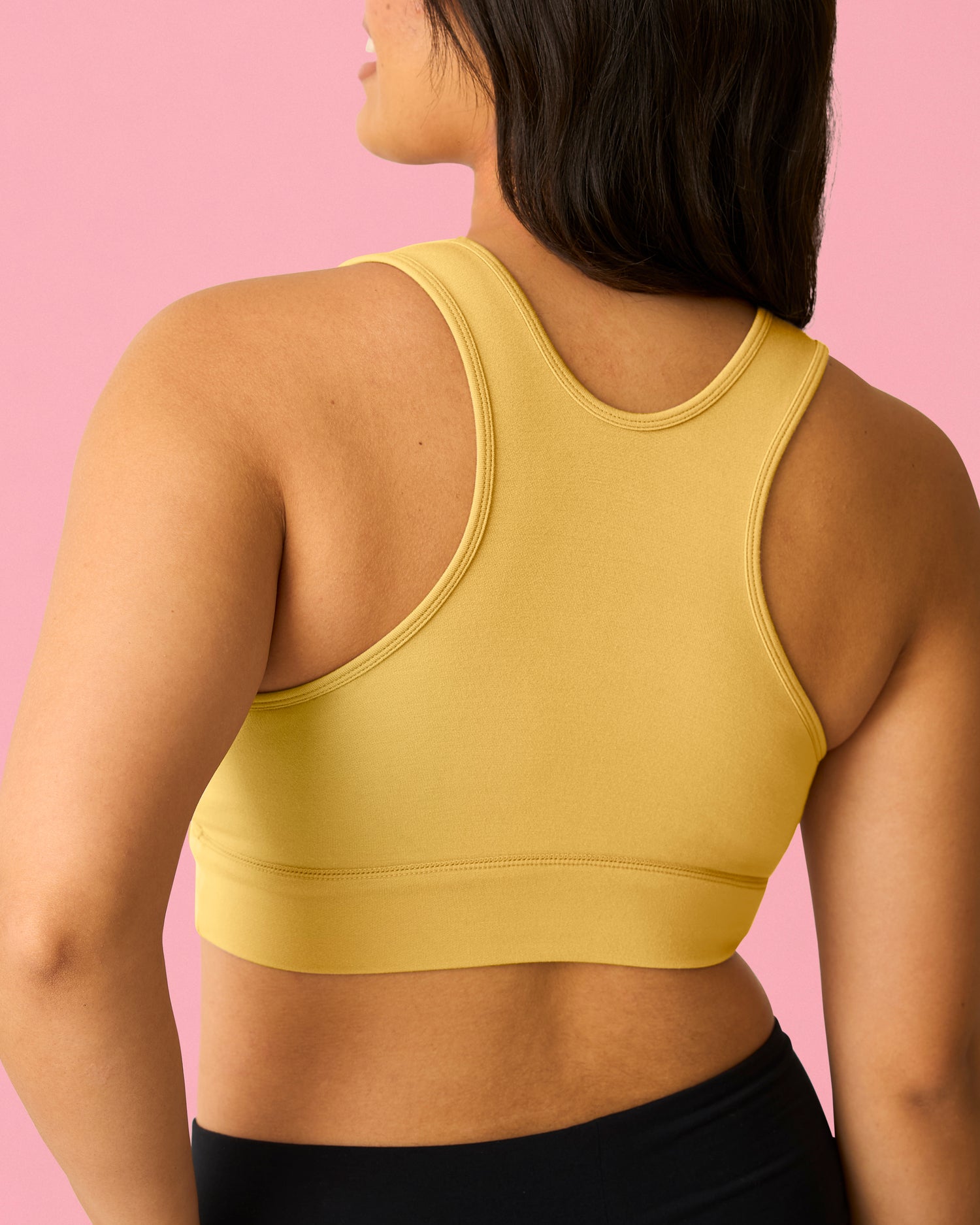 French Terry Racerback Nursing & Sleep Bra | Soft Pink - Image 44