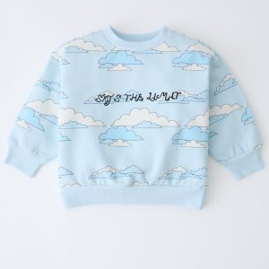 Graphic Sweatshirt | Blue Clouds