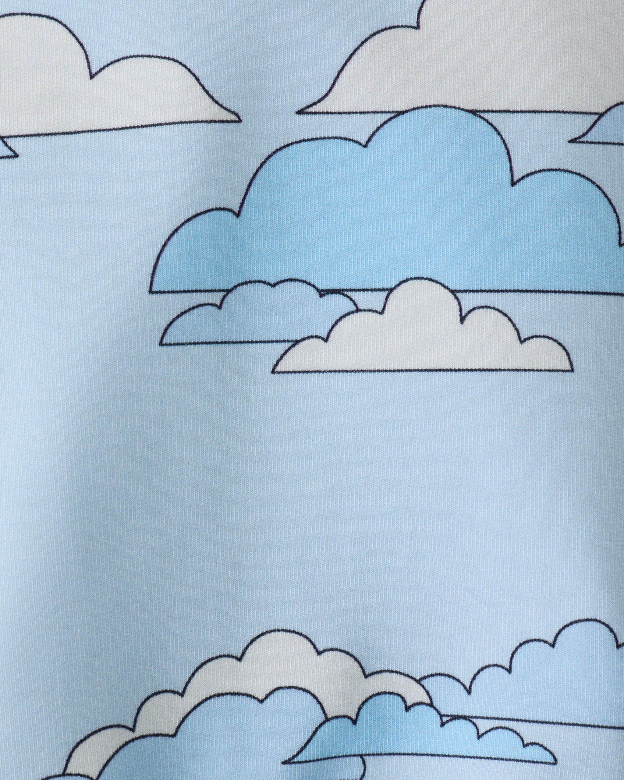 Graphic Sweatshirt | Blue Clouds - Image 4