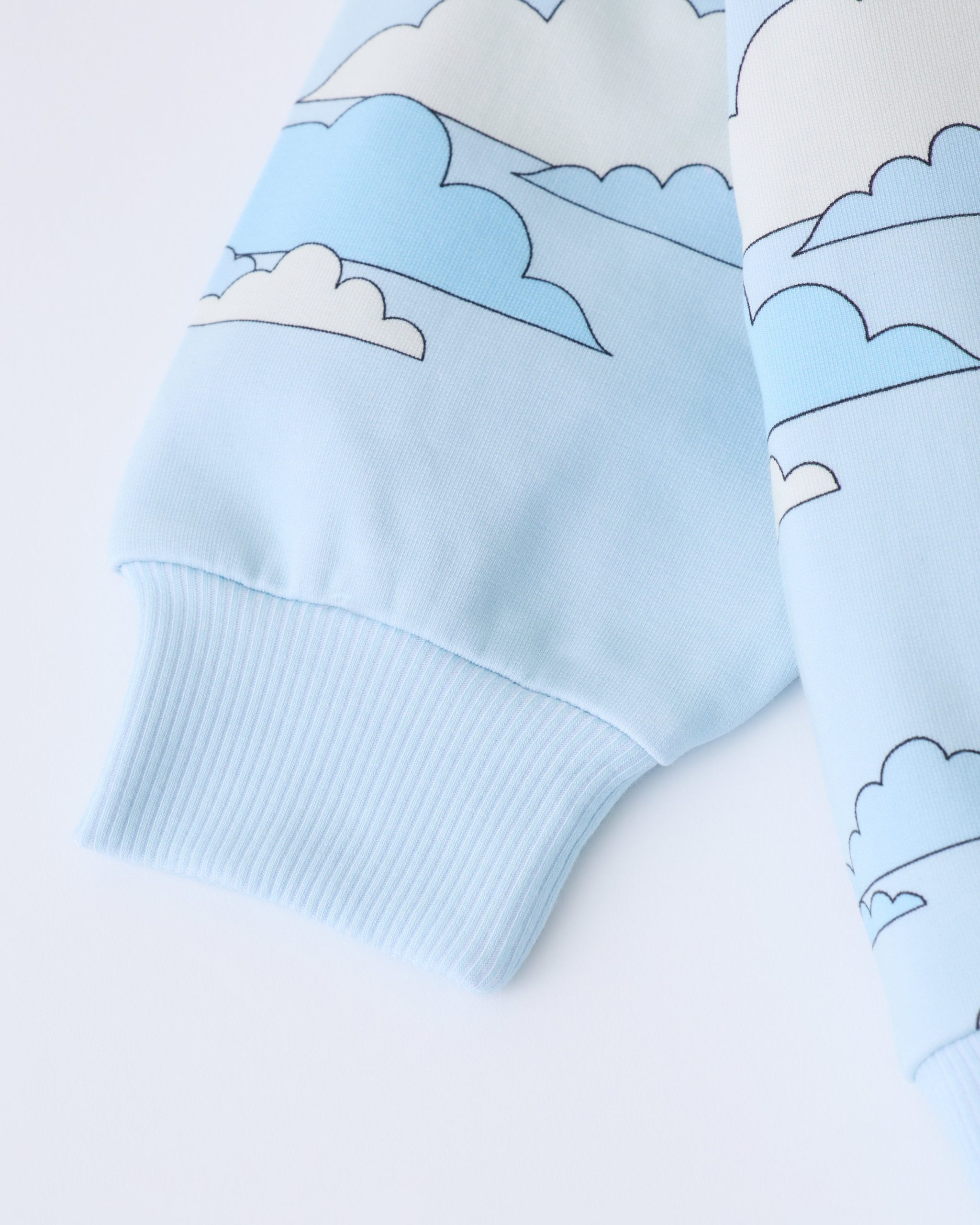 Graphic Sweatshirt | Blue Clouds - Image 3