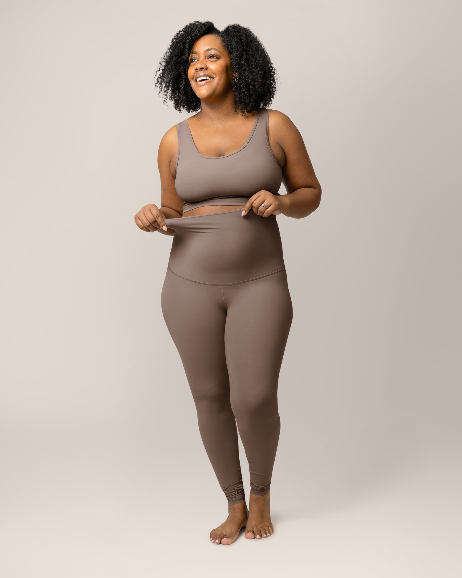 Grow with Me™ Maternity & Postpartum Legging | Taupe
