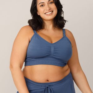 Sublime® Hands-Free Pumping & Nursing Bra | Slate Blue