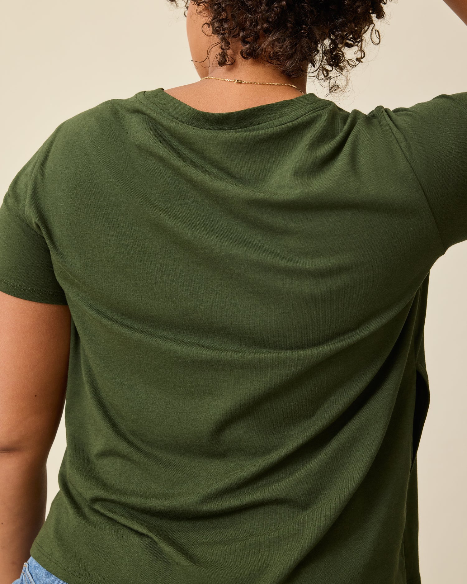 Modal V-neck Nursing T-shirt | Grey Heather - Image 15