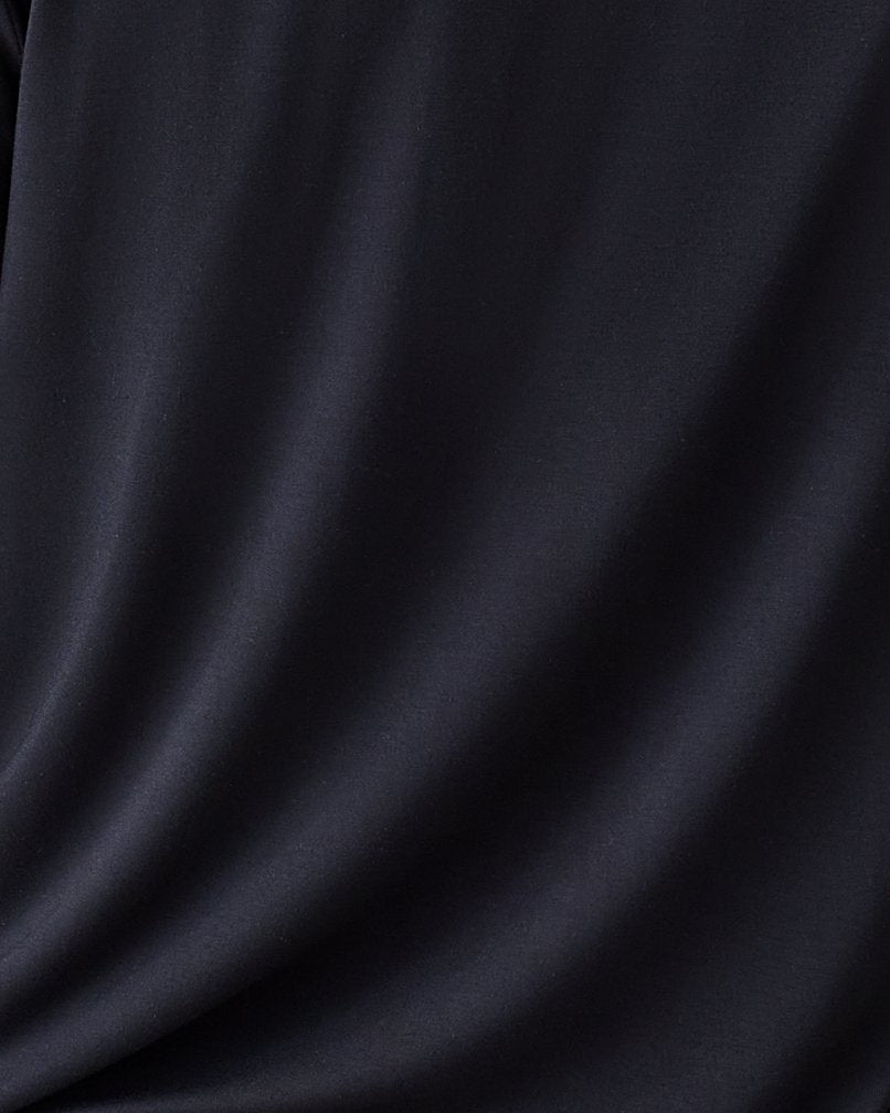 Clea Bamboo Long Sleeve Pajama Set | Black - Image 6