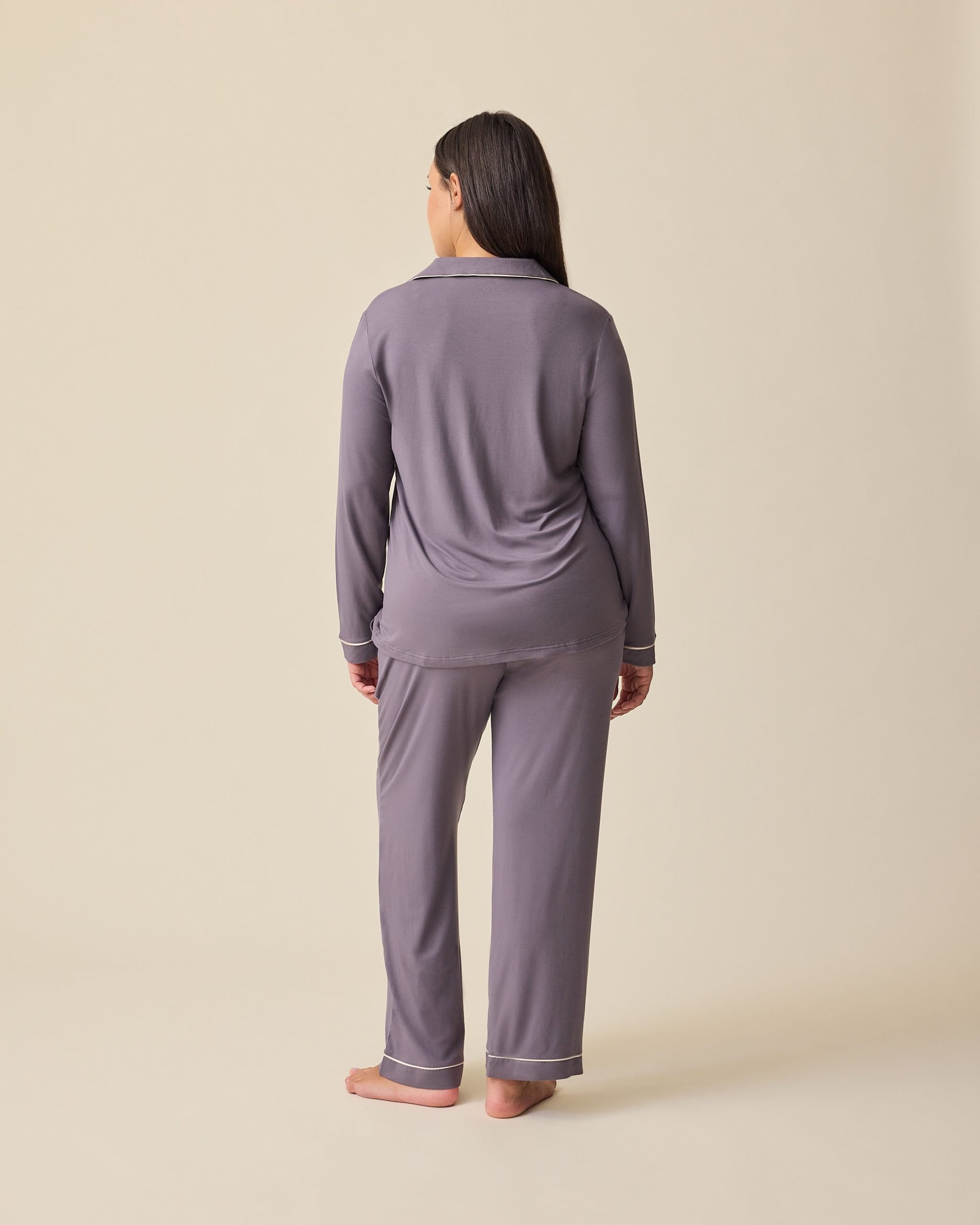 Clea Bamboo Long Sleeve Pajama Set | Granite - Image 5