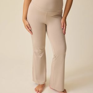 Bamboo Flex Maternity & Postpartum Flare Pant | Sandstone