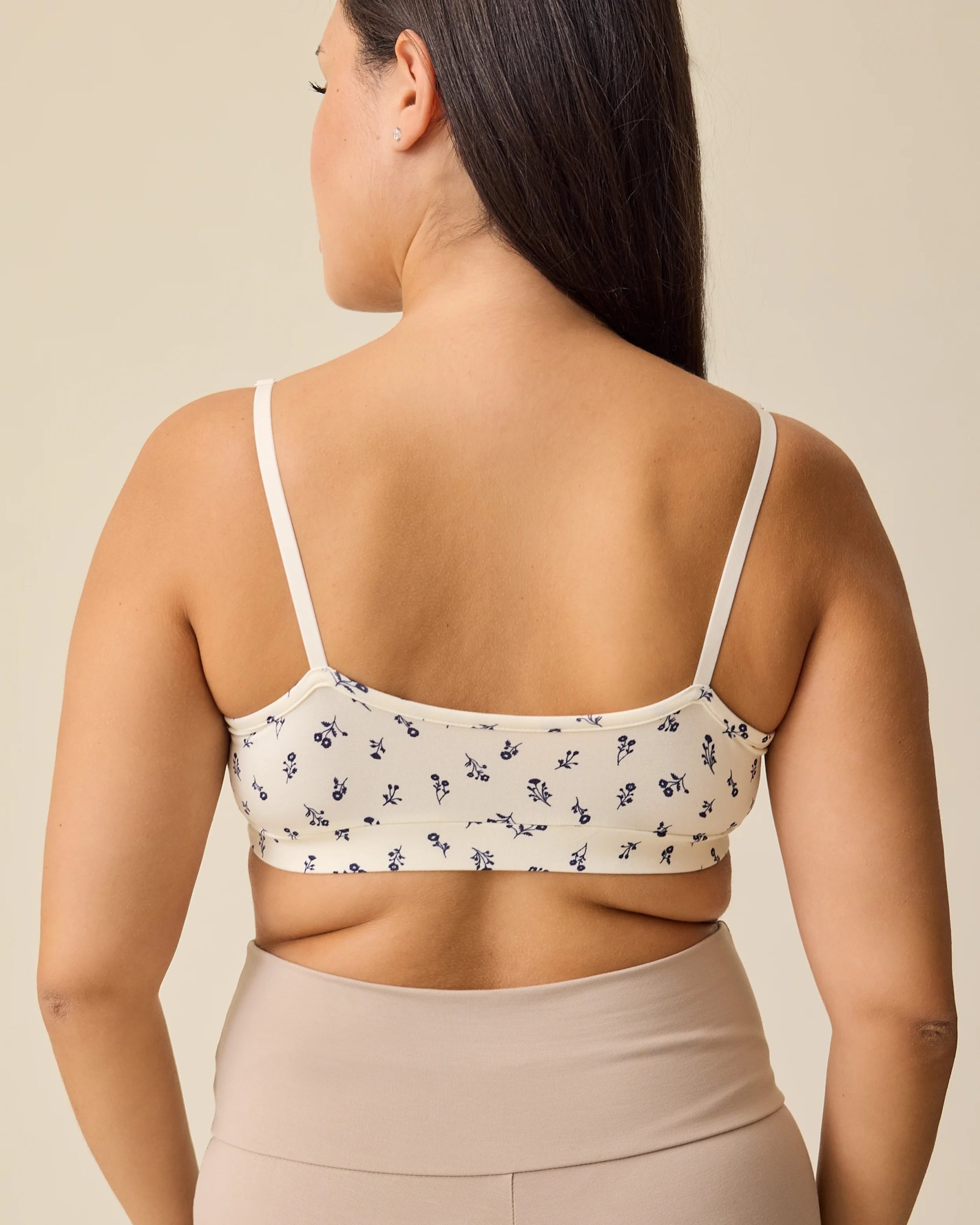 French Terry Maternity & Nursing Bralette | Deep Burgundy - Image 9