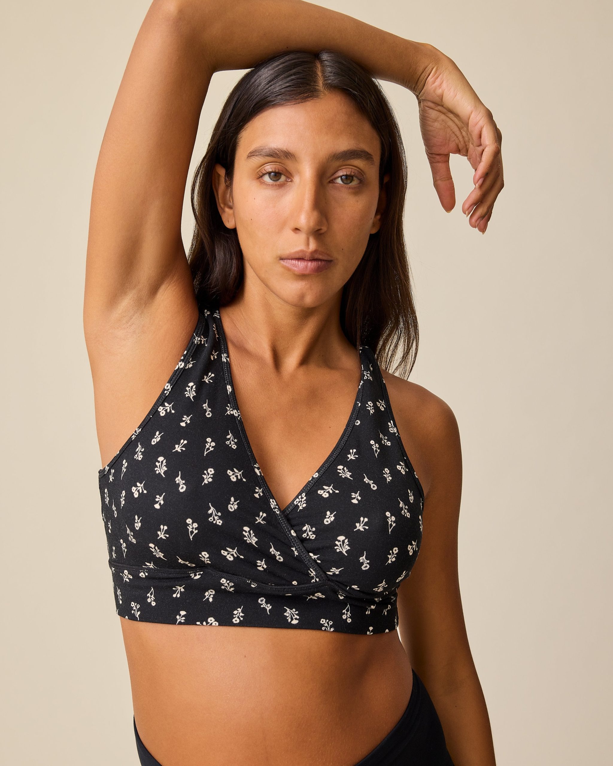 French Terry Racerback Nursing & Sleep Bra | Soft Pink - Image 13