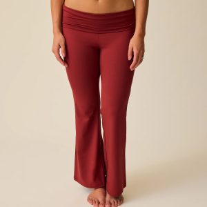 Bamboo Flex Maternity & Postpartum Flare Pant | Auburn