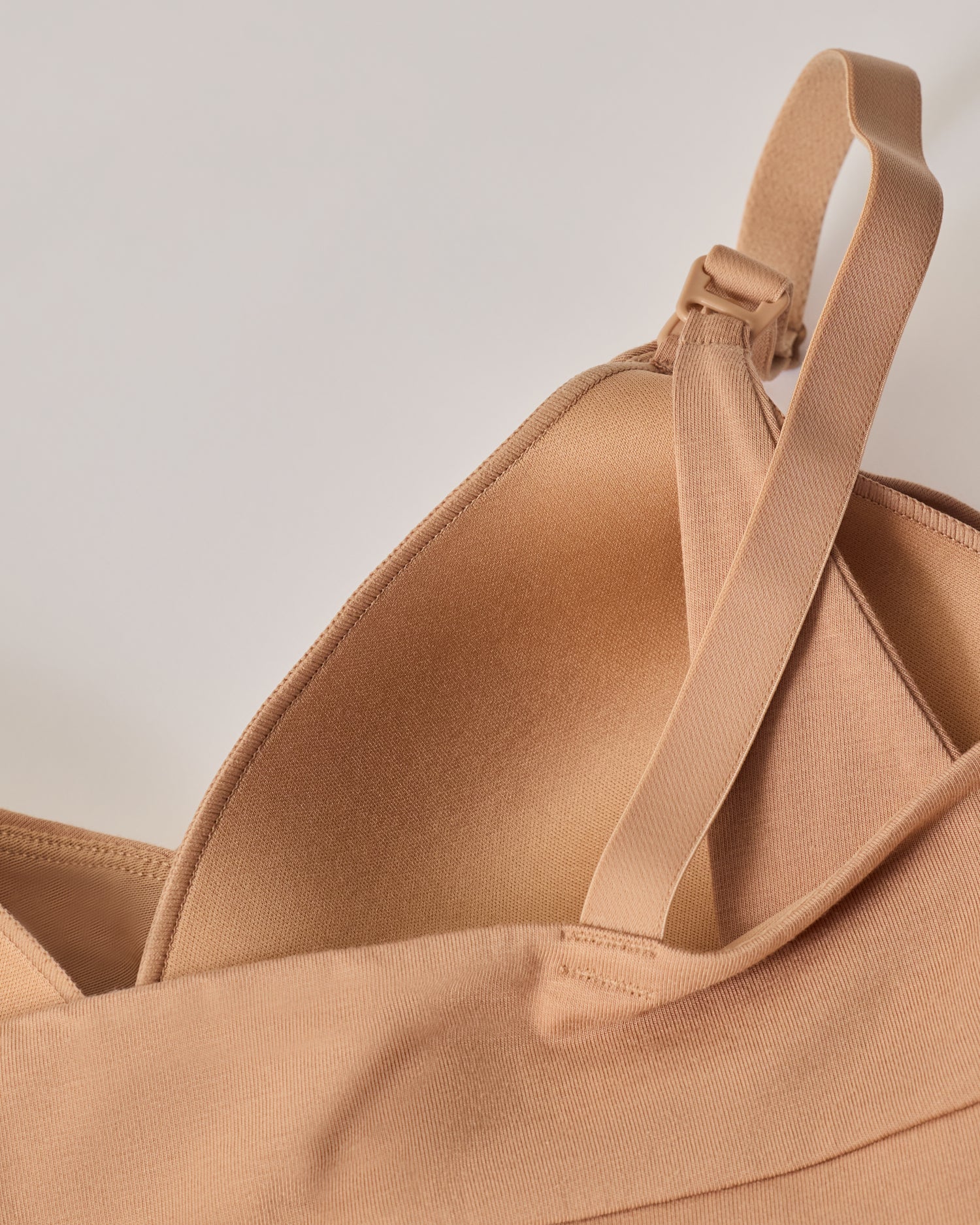 SoftStretch Cotton Nursing Bra | Buff - Image 5