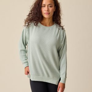 Joelle Thermal Maternity & Nursing Top | Aqua Mist